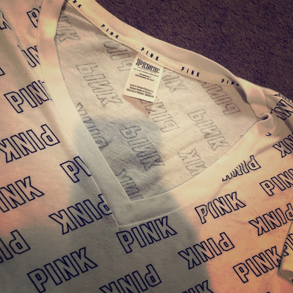 PINK white shirt